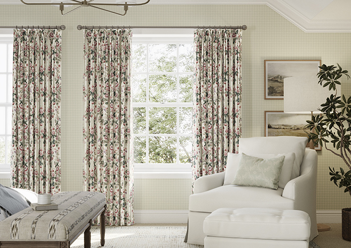 Adelaide, Winnies Bloom Buttermilk - Made to Measure Curtains - Image 3